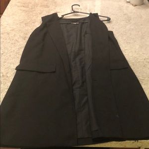 Long black tank vest